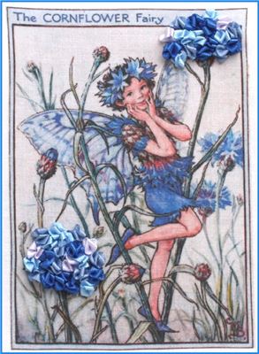 Ribbon Embroidery Kit - Cornflower